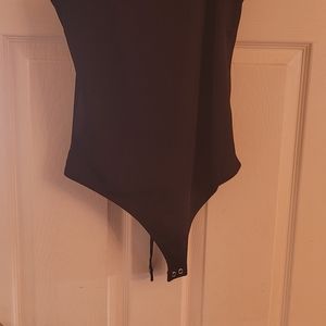 Express ribbed thong bodysuit  NWT Black